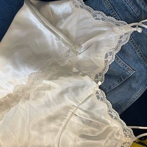 Off white lingerie top